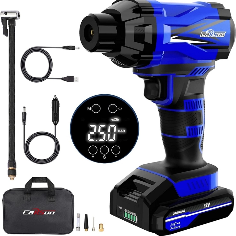 Cordless Tire Inflator Portable Air Compressor
